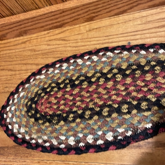 Braided Jute Fish Shaped Country Mat Table Topper or Pet Mat - Picture 2 of 5